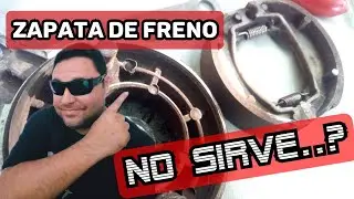 zapata de freno. freno trasero de moto