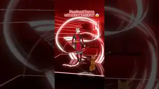 Deadpool Dance with lightsabers in Beat Saber VR. Meta Quest 3. NSYNC - Bye Bye Bye. LadyPool