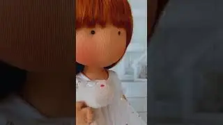 Текстильная кукла ручной работы #текстильнаякукла