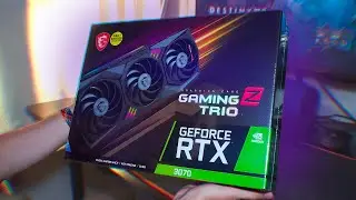 Распаковка - MSI RTX 3070 GAMING Z TRIO - видеокарта из OZON GLOBAL