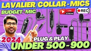 Top 5 Best Lavalier/Collar Mic Under 500🔥Best Microphone For Youtube🔥Best Collar Mic for YouTube