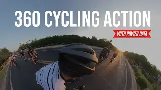 Action 360 camera plus data in a cycling group (Insta360 One X)