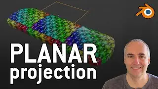 Planar projection in Blender