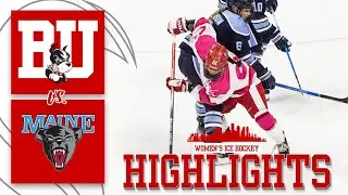 Highlights: Women's Ice Hockey vs. Maine (10/19/24)
