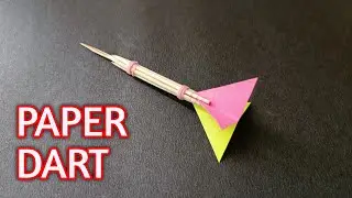 How to Make a Paper Dart at Home 🏹 | Amazing DIY Paper Dart That Actually Flies!