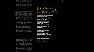 LDR - Langgeng Dayaning Roso | Denny Caknan | Lirik lagu jawa