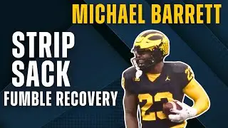 MICHAEL BARRETT with the Strip, Sack, and Fumble Recovery!