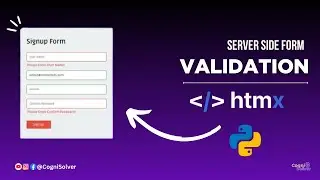 HTMX - Server Side Form Validation with Python & Flask