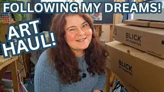 The Art Supplies I Bought to Start Over! Art Haul Art Studio Vlog