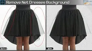 How to Remove (Cutout) Net Dresses Background in Photoshop | 