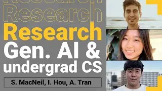Generative AI & undergrad CS education – S. MacNeil & colleagues | Computing education research