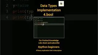 boolean Data Type in Python.Fundamental datatype 