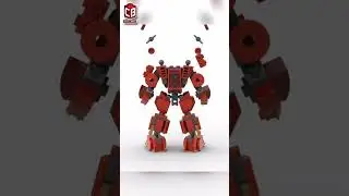 LEGO Iron Man Mech Building Animation