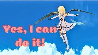 I'm learning to fly | First flight | (Genshin Impact)
