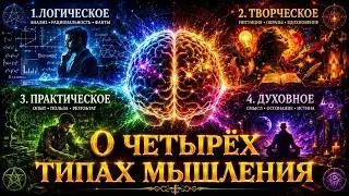 О 4 ВИДАХ  МЫШЛЕНИЯ