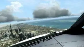Airbus X Dubai Cockpit Takeoff