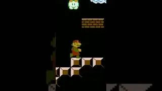 Small Fire Mario glitch | Super Mario Bros. | Gaming Delight #shorts #nintendo #supermariobros