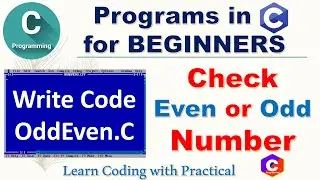 Check Even or Odd Numbers in C language | C programs | Tricky Programs | Coding 005