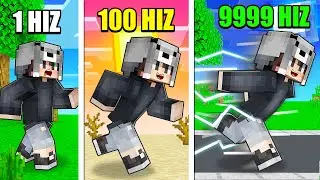 MİNECRAFT AMA 9,999,999 HIZLA KOŞUYORUM 😱