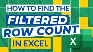 How to Count Filtered Rows in Excel