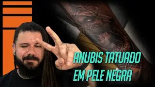 TATTOO ANUBIS EM PELE NEGRA
