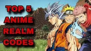 *NEW* TOP 5 BEST ANIME REALM CODES FOR MINECRAFT BEDROCK EDITION!