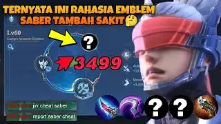 BUILD EMBLEM TOP GLOBAL SABER YANG WAJIB KALIAN COBA! MUSUH SEKALI TEBAS LANGSUNG MATI