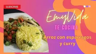 Receta fácil y sabrosa! Arroz con espárragos y curry!