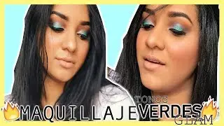 MAQUILLAJE EN TONOS VERDES GLAM CON PRODUCTOS NUEVOS/ Loratips