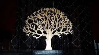 Scroll Sawed Wooden Tree