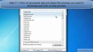 Close a crashed application