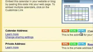 Embed a Google Calendar