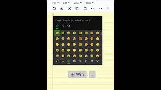 Windows default emojis feature..!! #shorts