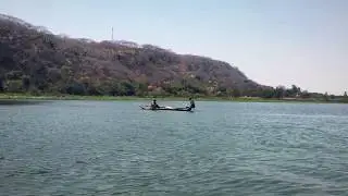 Afrika Zambiya, Kafue Gölünde Balıkçılar - Fisherman at Kafue Lake, Zambia Africa