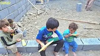 Aqaqrabun cement work under the night sky: a story of building a house for goats.