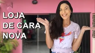 Mudei a fachada da loja gastando pouco e ficou linda