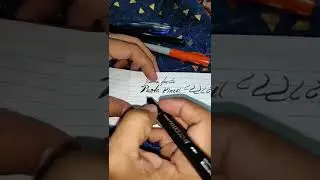 Pluma Calligraphy punta tipo cincel #shorts