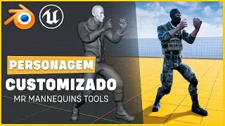 Como Usar Personagem Customizado no Mr Mannequins Tools (Plugin Blender) + UE4 - Tutorial BR