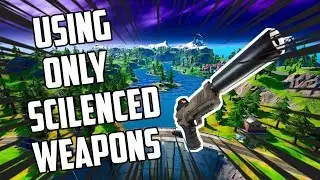 Using ONLY SCILENCED PISTOL IN FORTNITE!!!!