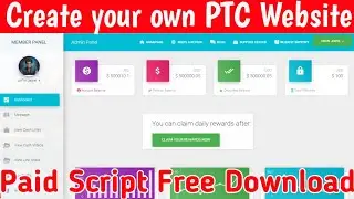 Make your own ptc earning website | cronlab ptc website paid theme free download