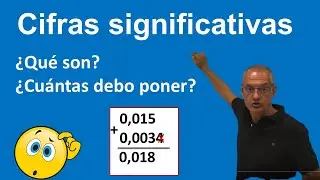 Cifras significativas. ¿Cuántas debo usar? Operaciones