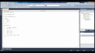 Microsoft Visual Studio C++ Tutorial 30 (Define Your First Class), HD