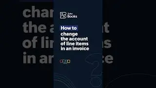 How do I change the account associated to line items in an invoice? - Zoho Books