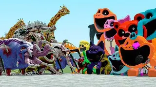 All New Zoochosis Mutant Animal Vs All Poppy Playtime Smiling Critters In Garry's Mod
