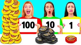 100 Layers of Food Challenge | Food Battle by RaPaPa Challenge