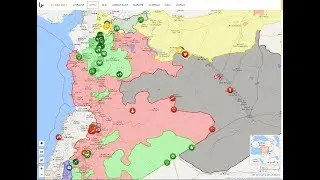 22 июля 2017. Военная обстановка в Сирии - смотрим карту в прямом эфире. Начало - в 20.30.