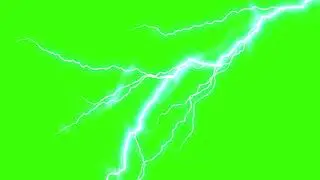 Lightning Pattern 01 - Green Screen / Free Stock Footage