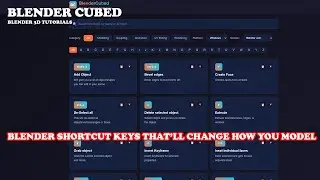 Blender Shortcut Keys That’ll Change How You Model FOREVER