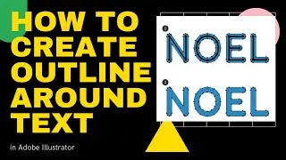 How to Create an Outline Around Text | how to create an outline around text in illustrator