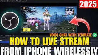 How To Live Stream BGMI From iPhone Wirelessly | No Lag Full OBS Setup Guide (2025)